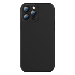 Силиконов гръб ултра тънък BASEUS Liquid Silica Gel Case за Apple iPhone 14 Pro 6.1 черен